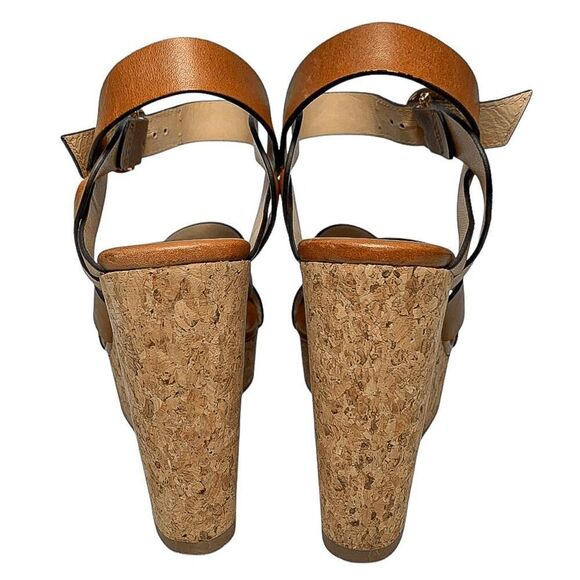 Jimmy Choo Brown Wedge Sandals - Picture 8 of 13